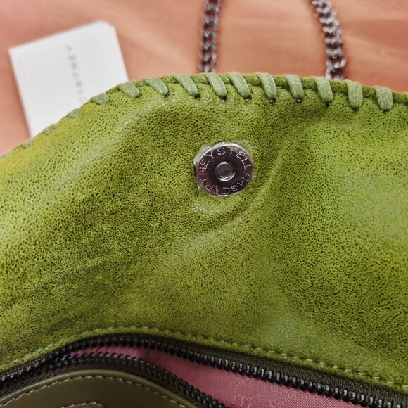 STELLA MCCARTNEY Falabella Tote Bag Teal Kiwi Green - Picture 7 of 10